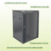 15U Wall Rack Cabinet - Image 5