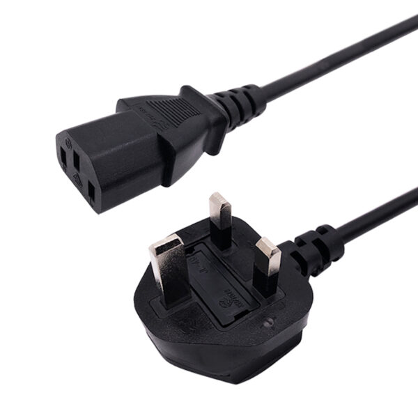UK 3pin plug to AC Power Cord