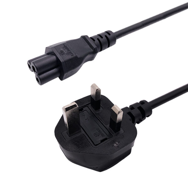UK 3pin plug to C5 power cord