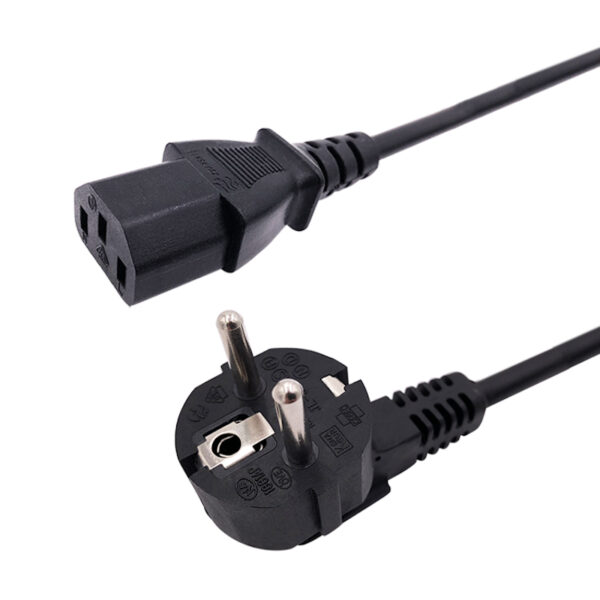 European 3pin Schuko plug to AC Power Cord